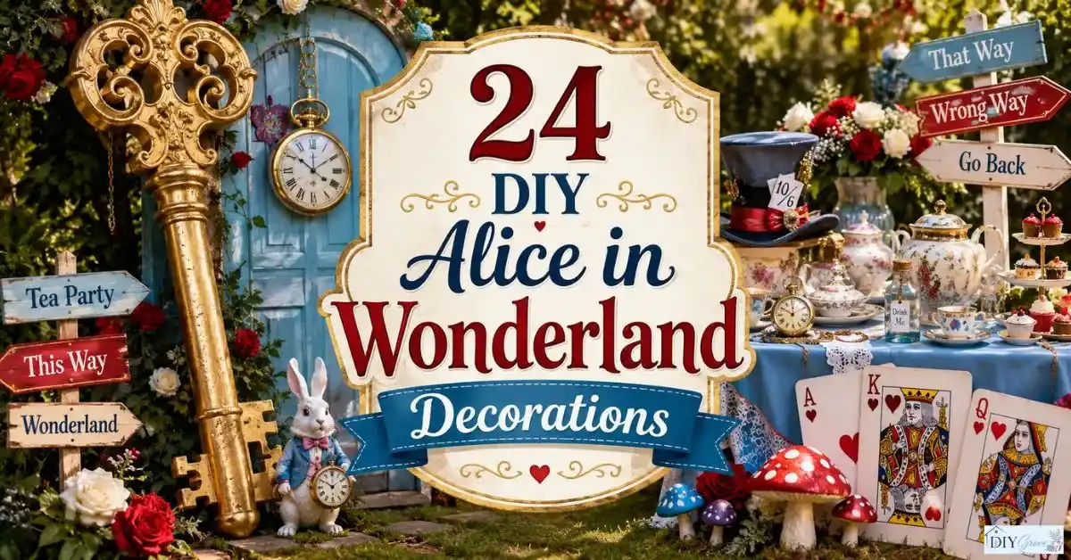 DIY Alice in Wonderland Decorations